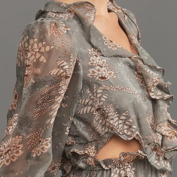 Anthropologie Bishop + Young Paloma Midi Dress S $170 NWT - Picture 4 of 4